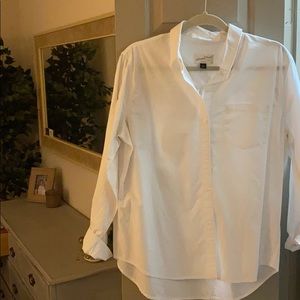 Classic white button down